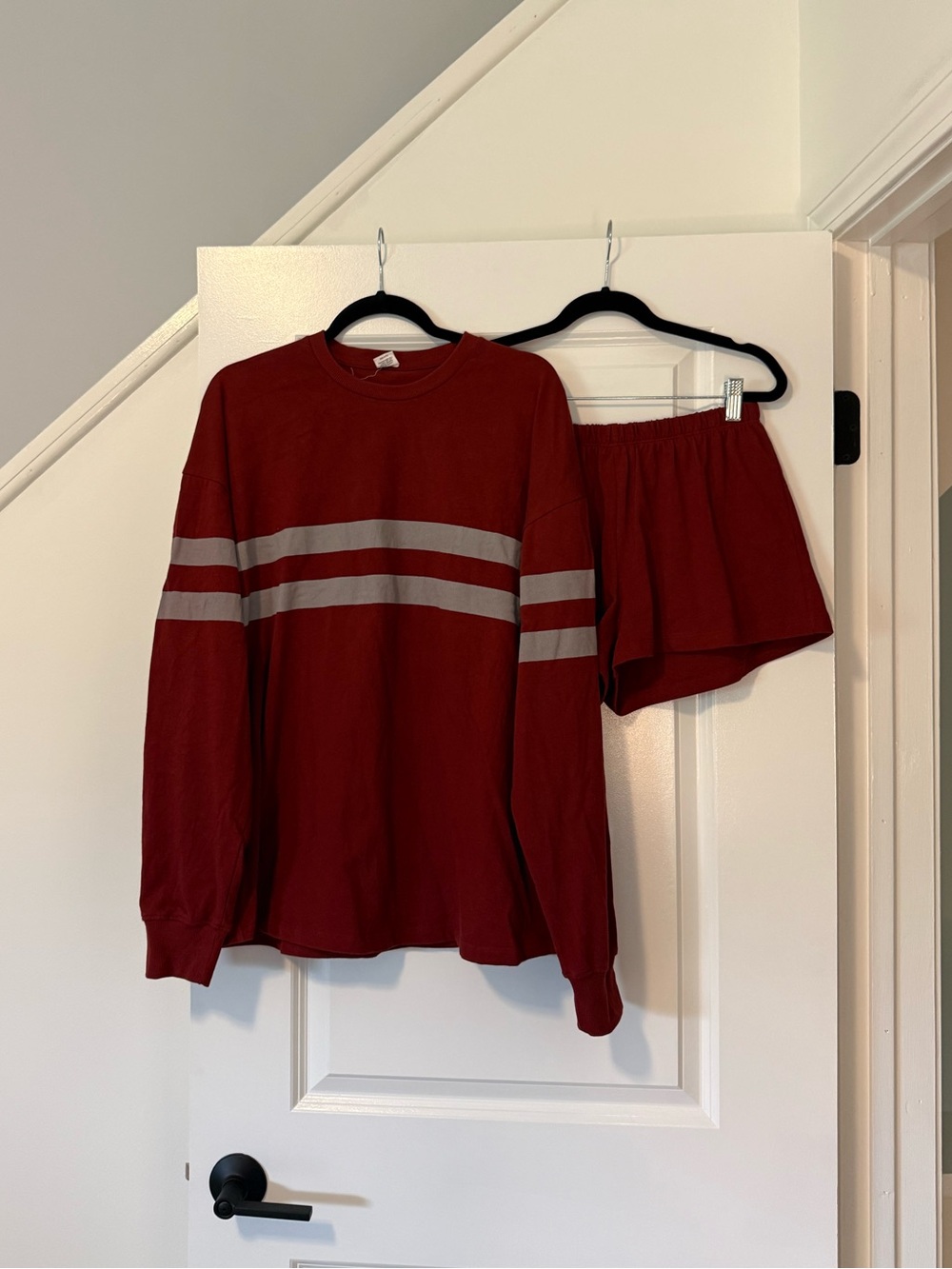 Set Active Easy Stripe Long Sleeve Set